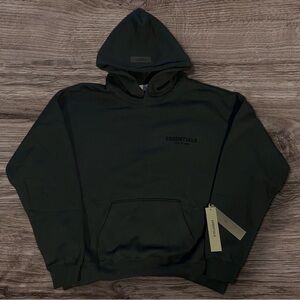 Essentials Black Hoodie for Men